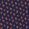 Algodón estampado INSANO Azul / Rosa
